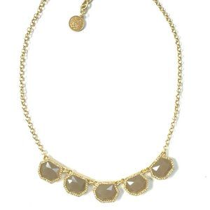 Vince Camuto Goldtone Multi Stone Bib Necklace $98 New!